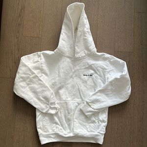 SPORTY AND RICH WHITE HOODIE S